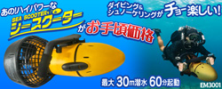 お手軽！早い！シースクーターが安い【EM3001】で海を制覇！