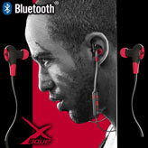 Bluetoothステレオイヤホン/マイク【X-WAVE】 レッド