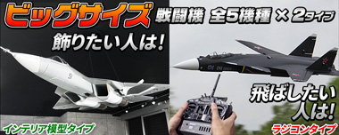 ビッグサイズ戦闘機　ラジコン・モデル